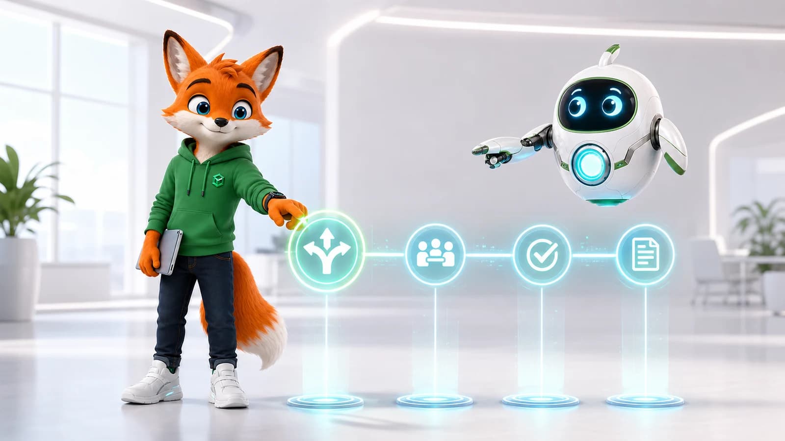 Pax chooses a clear intended outcome for the business message.
